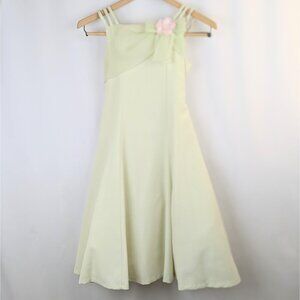 Vtg 1990s Girls Size 8 Mint Green Formal Crinoline Dress Flower Girl Graduation